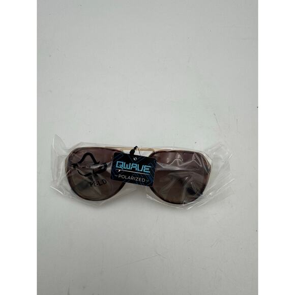 QWAVE Collection Nik Polarized Sunglasses, Crystal Carmel / Mocha Gradient - Picture 3 of 3